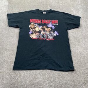 Vintage Sturgis Rally 2004 T Shirt Mens Large Black Anvil Graphic Eagle Buffalo